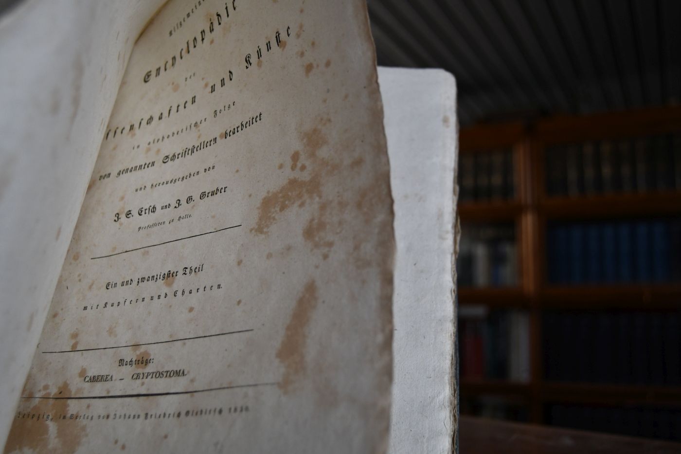 Allgemeine Encyclopädie der Wissenschaften und Künste in alphabetischer Folge von genannten Schriftstellern bearbeitet. Einundzwanzigster Theil (apart), Caberea - Cryptostoma.
