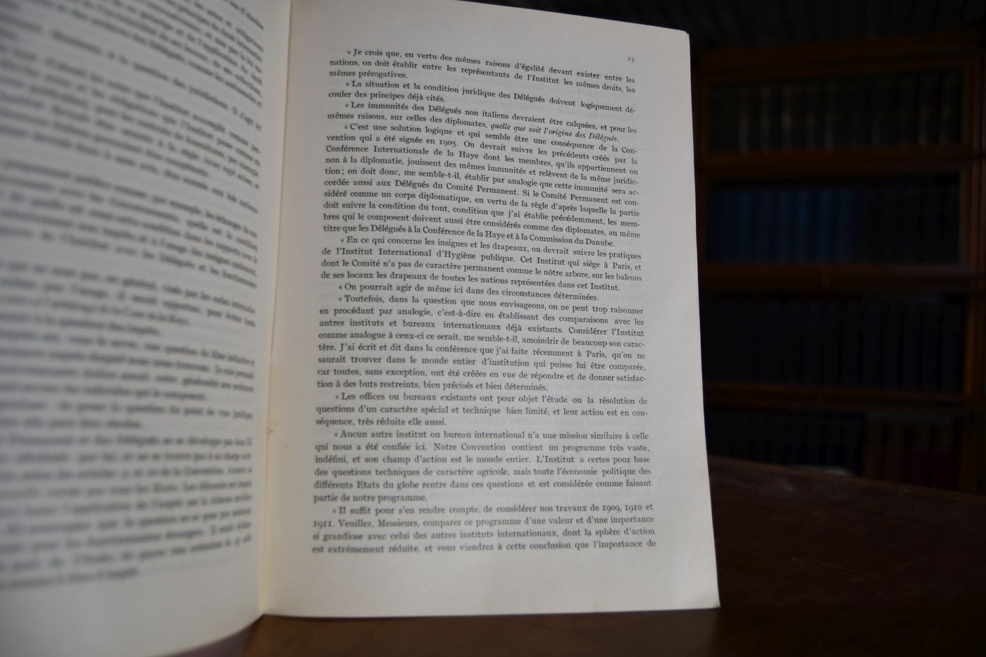 La Condition juridique de l`Institut International d`Agriculture. Propositions, Discours, Rapports, Avis, Memoires.