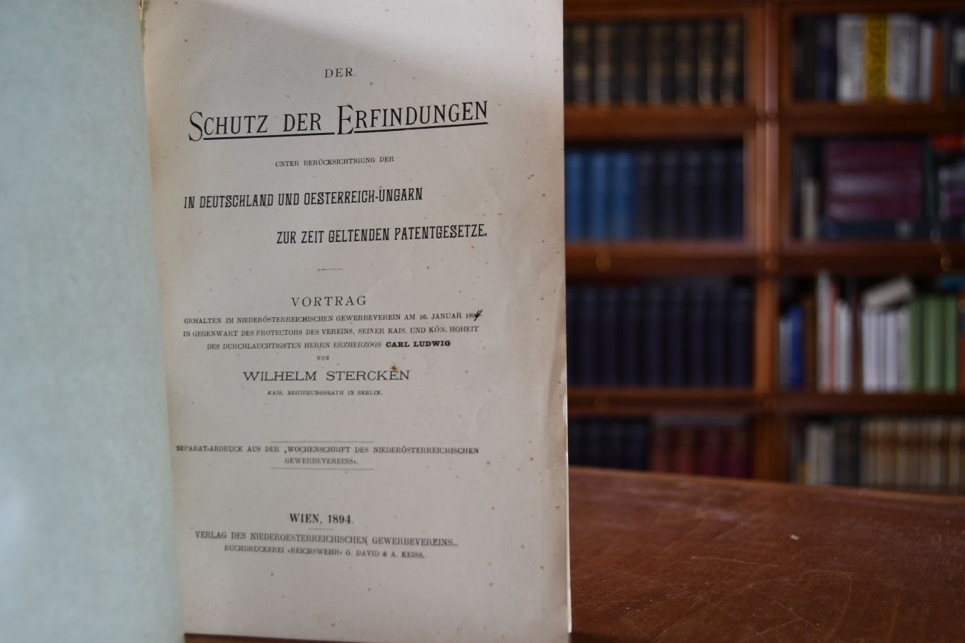 Der Schutz der Erfindungen unter Berücksichtigung der in Deutschland und Oesterreich-Ungarn zur Zeit geltenden Patentgesetze.