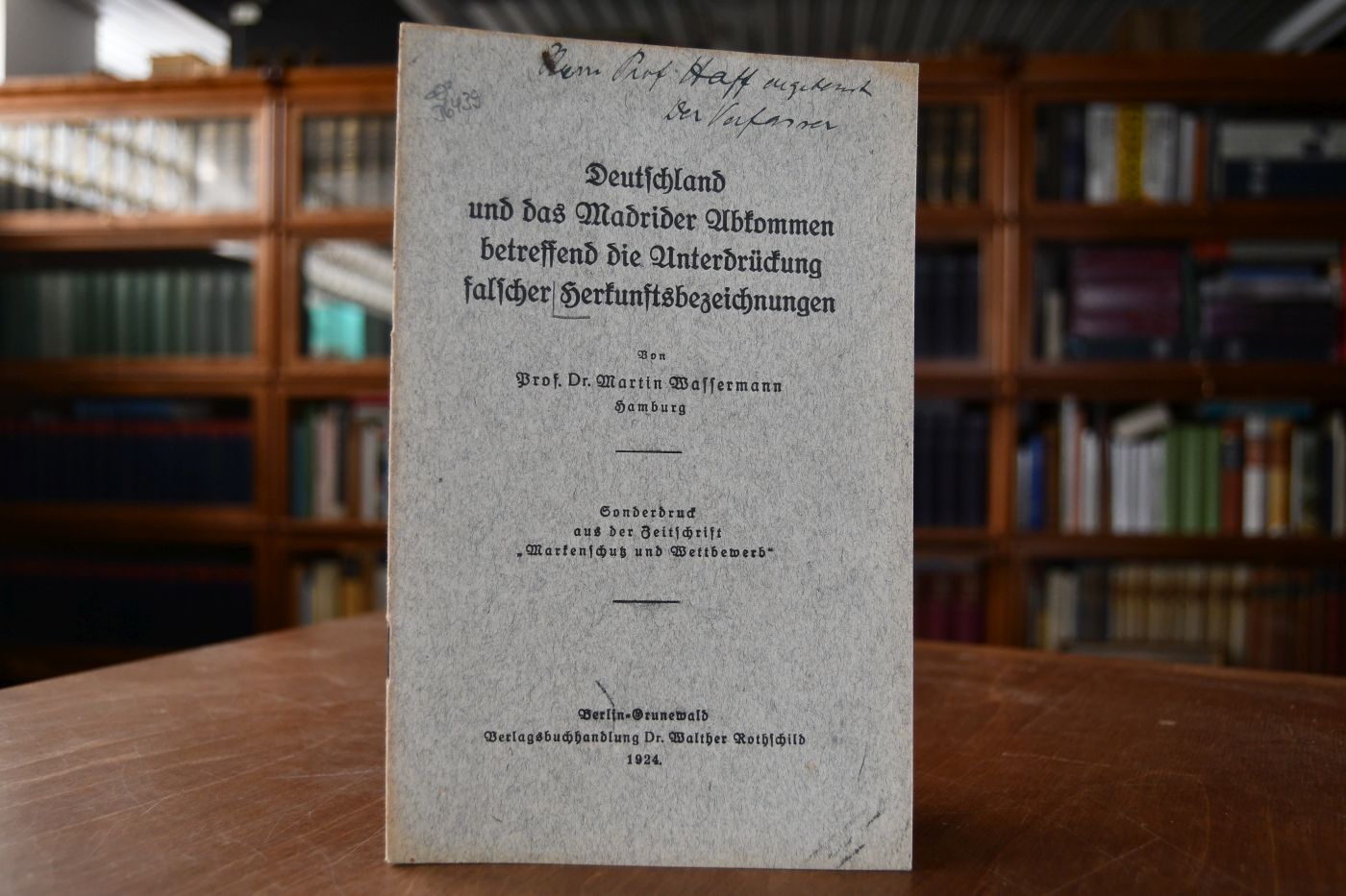 Deutschland und das Madrider Abkommen betreffend die Unterdrückung falscher Herkunftsbezeichnungen.