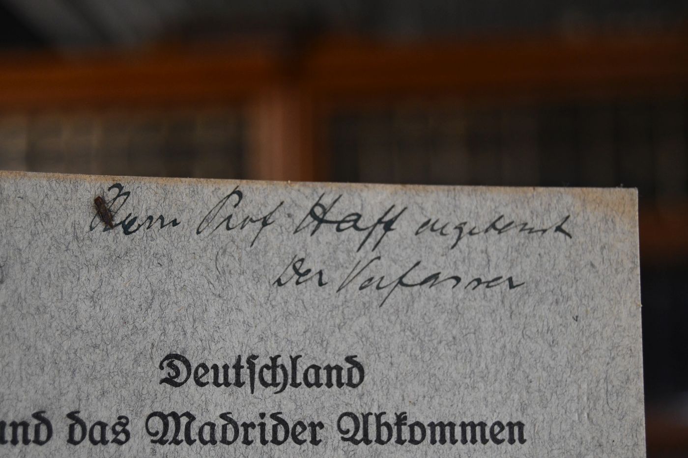 Deutschland und das Madrider Abkommen betreffend die Unterdrückung falscher Herkunftsbezeichnungen.