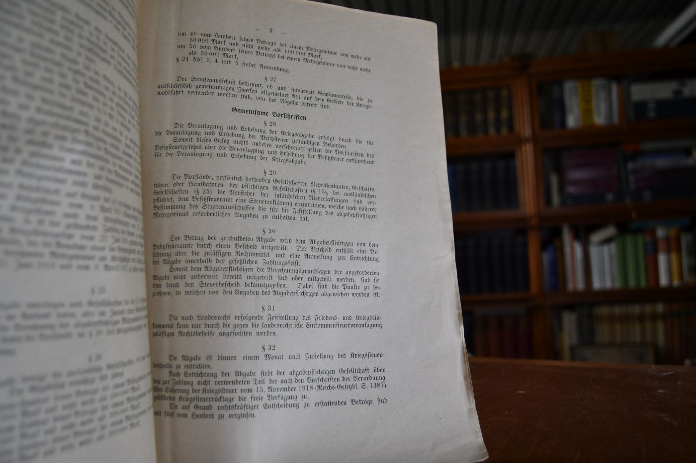 Entwurf eines Gesetzes über eine außerordentliche Kriegsabgabe für das Rechnungsjahr 1919.