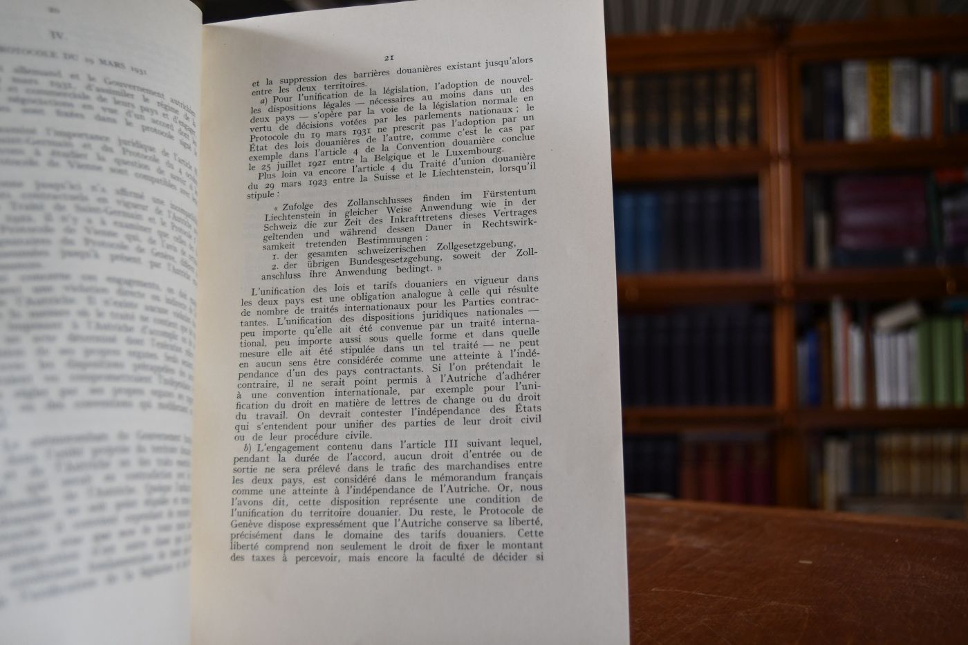 Regime Douanier entre l`Allemagne et l`Autriche. Expose ecrit du Gouvernement Allemand Obeservations, Plaidoirie, Replique de M. le Professeur Viktor Bruns.
