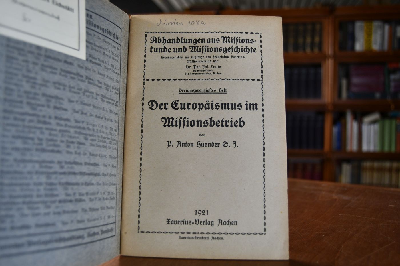Der Europäismus im Missionsbetrieb.