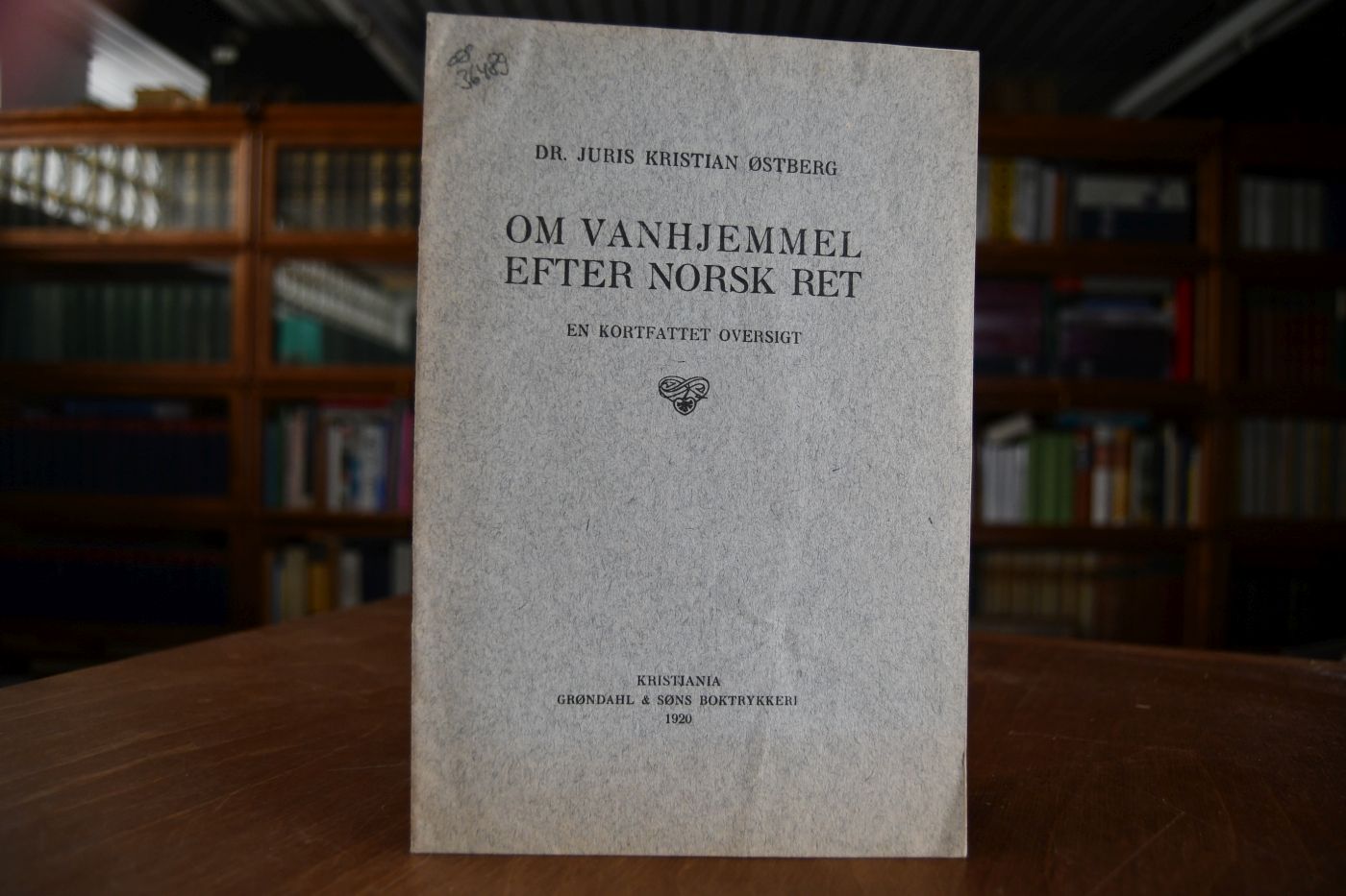 Om Vanhjemmel efter Norsk Ret. En kortfattet Oversigt.