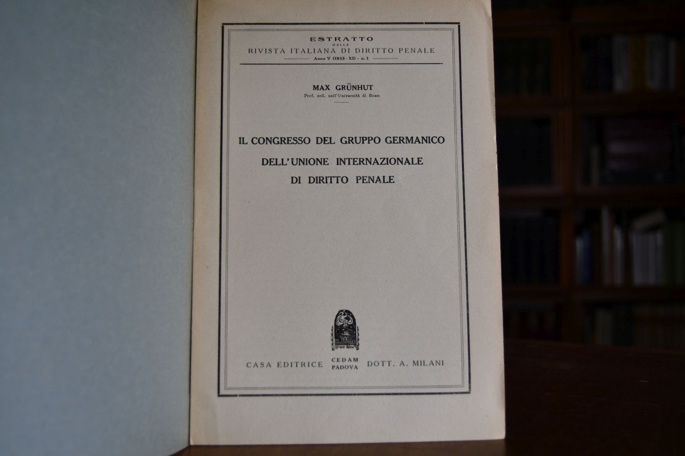 Il Congresso del Gruppo Germanico dell`Unione Internazionale di Diritto Penale.
