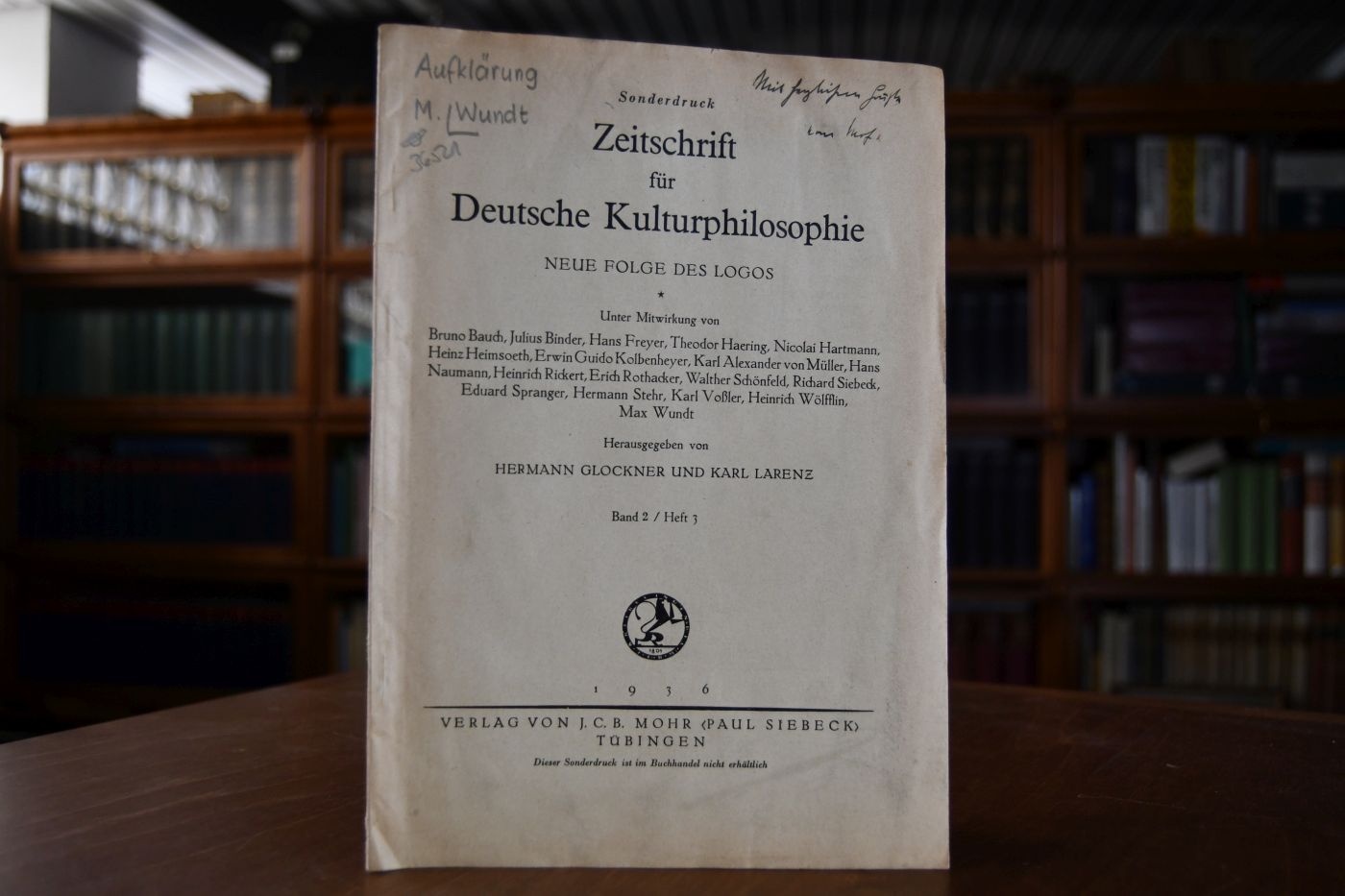 Die deutsche Philosophie im Zeitalter der Aufklärung.