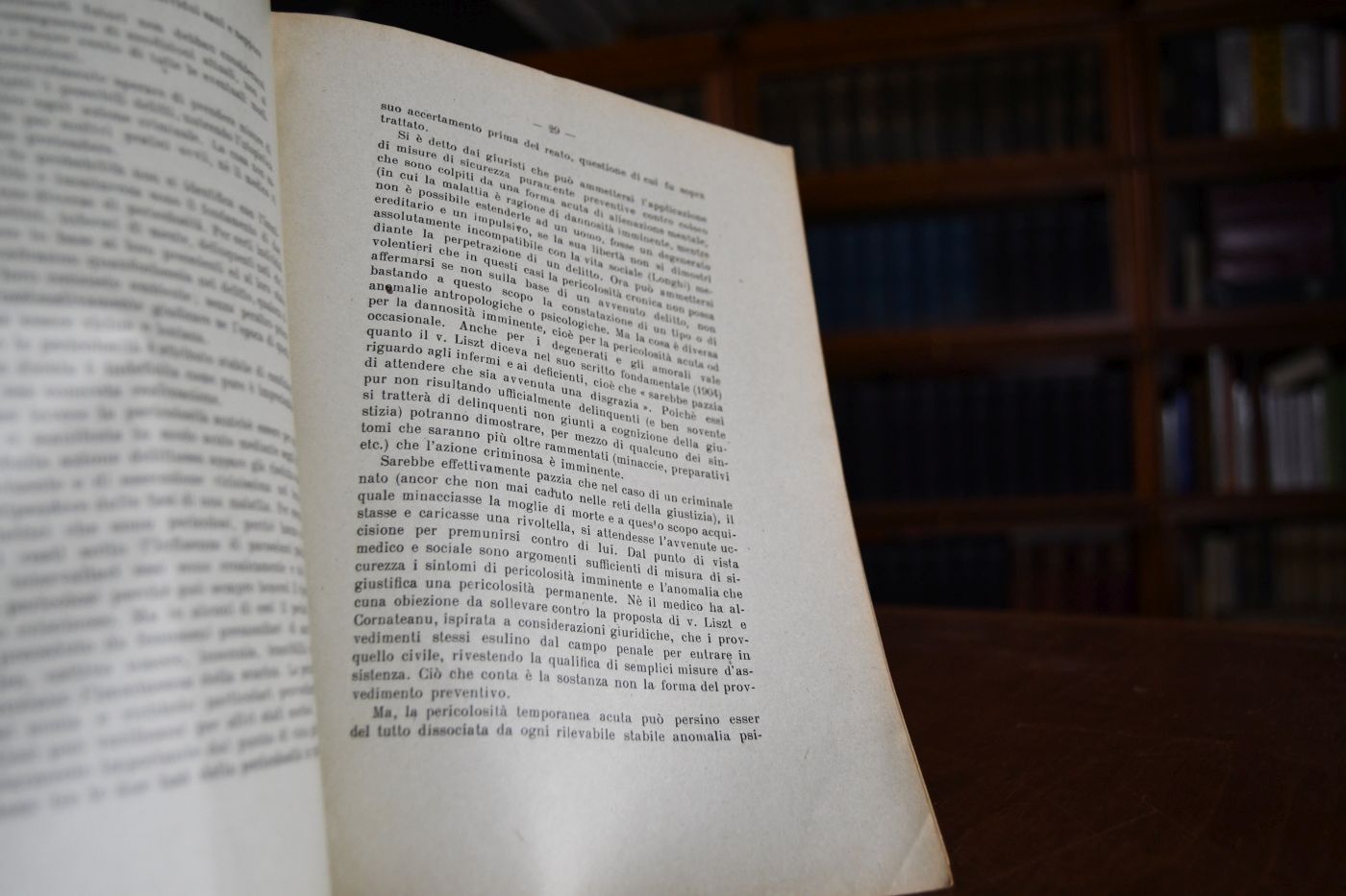 La Pericolosita criminale dal punto di vista medico legale.