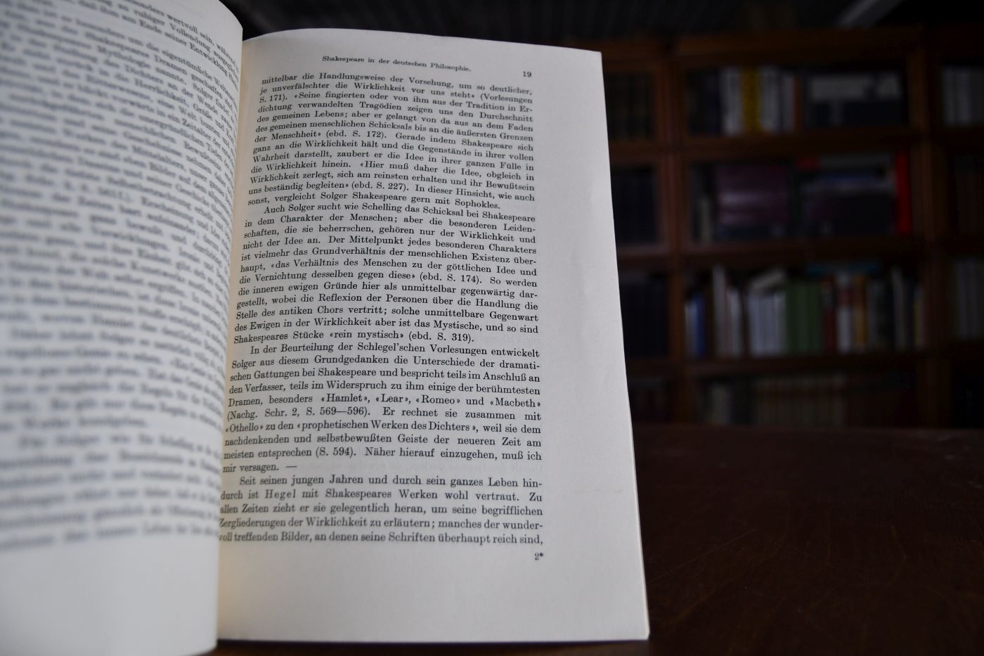 Shakespeare in der deutschen Philosophie.