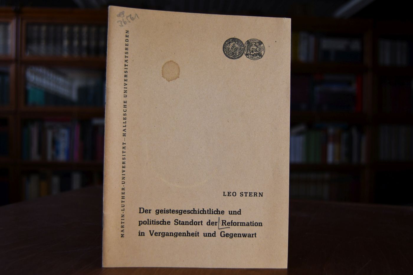 Der geistesgeschichtliche und politische Standort der Reformation in Vergangenheit und Gegenwart.