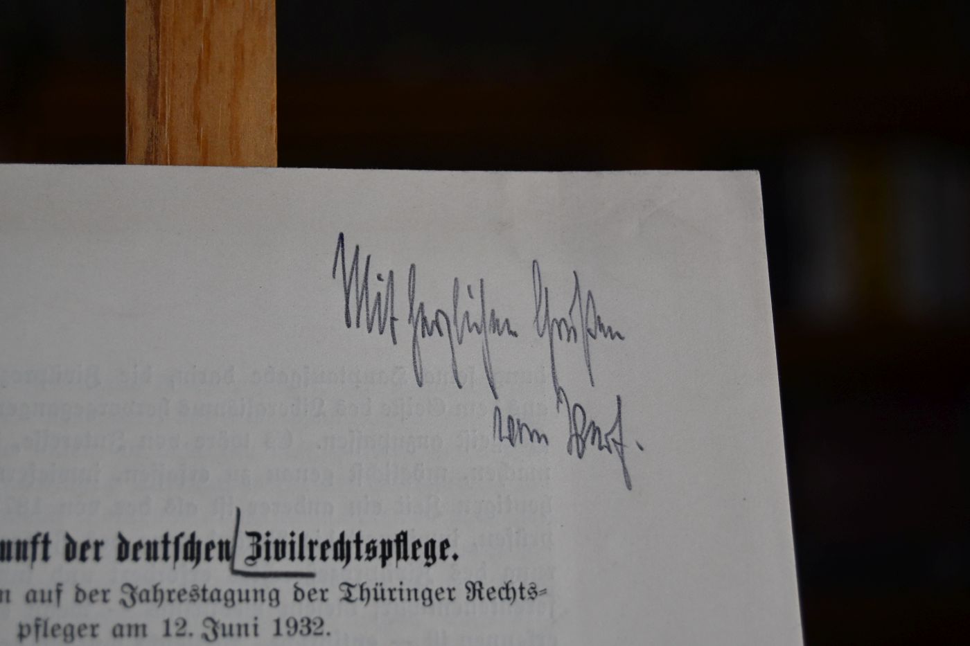 Die Zukunft der deutschen Zivilrechtspflege. Vortrag gehalten auf der Jahrestagung der Thüringer Rechtspfleger am 12. Juni 1932.