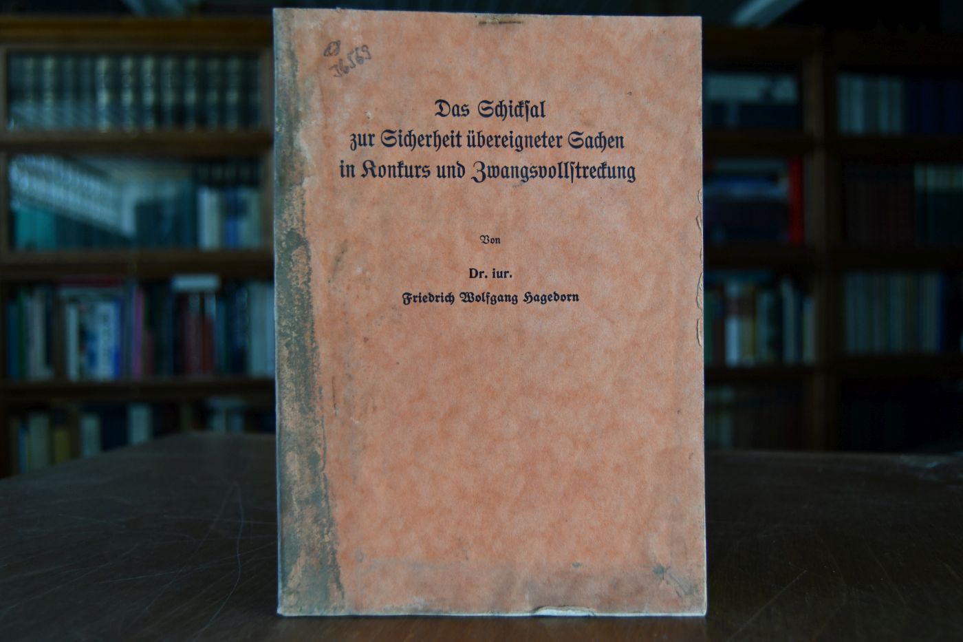 Das Schicksal zur Sicherheit übereigneter Sachen in Konkurs und Zwangsvollstreckung.