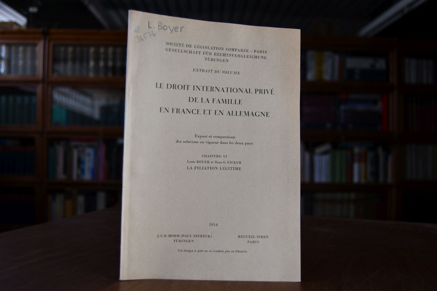 La Filiation legitime.