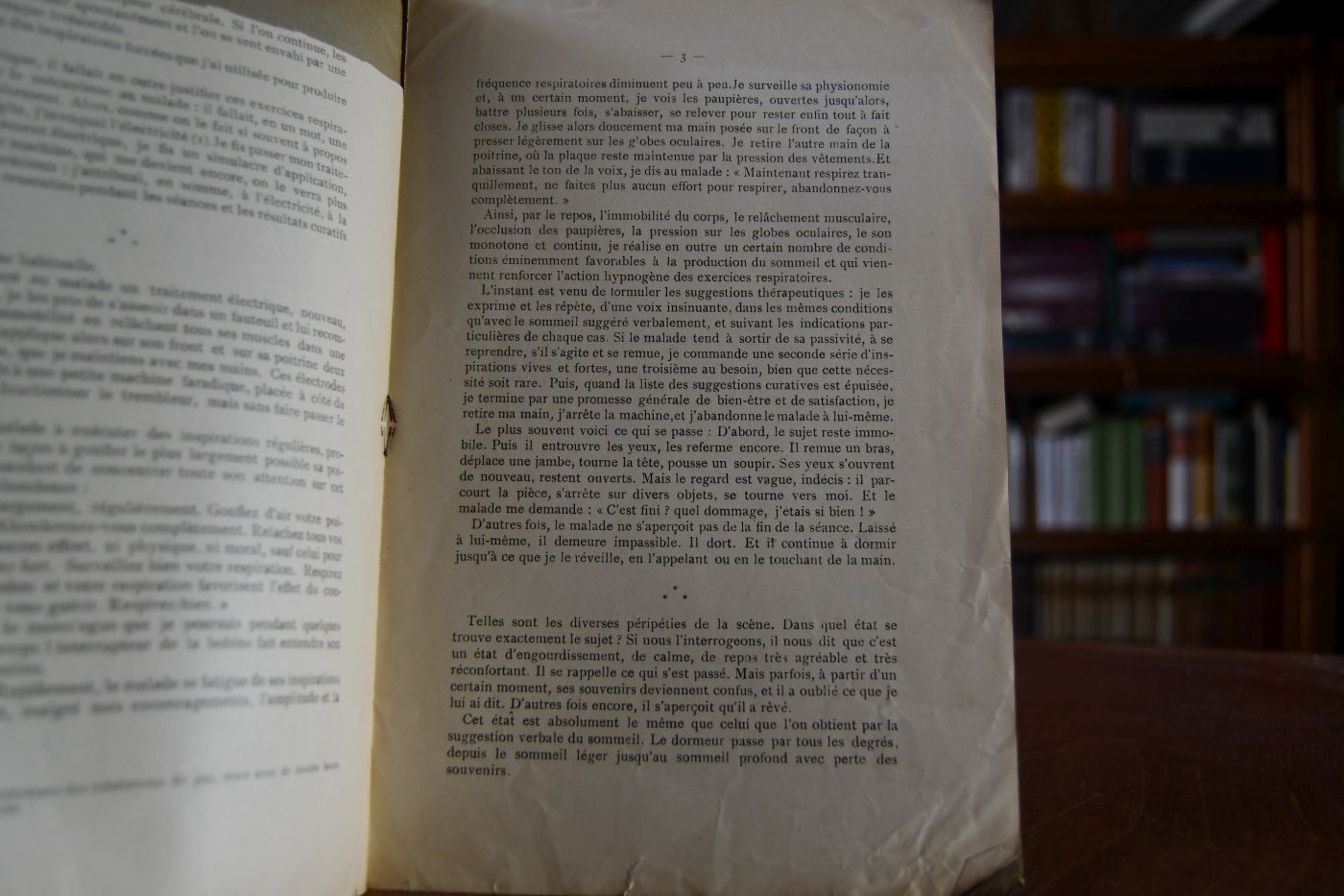 Un Procede special pour provoquer le sommeil artificiel.
