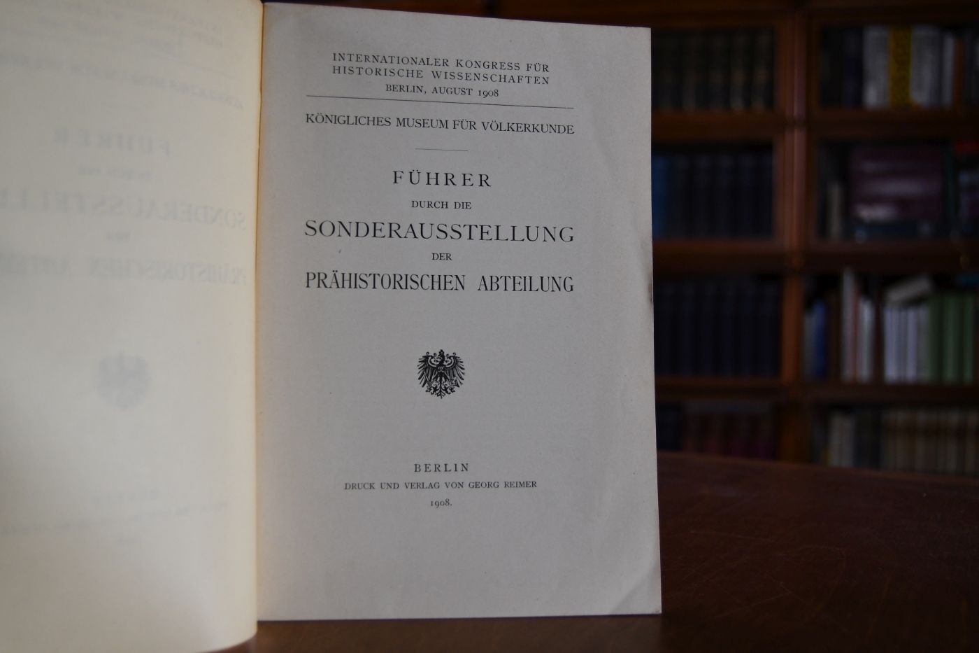 Führer durch die Sonderausstellung der prähistorischen Abteilung.