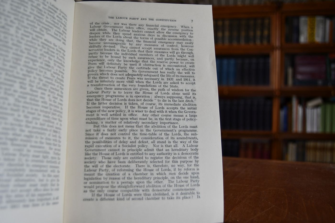 The Labour Party and the Constitution.
