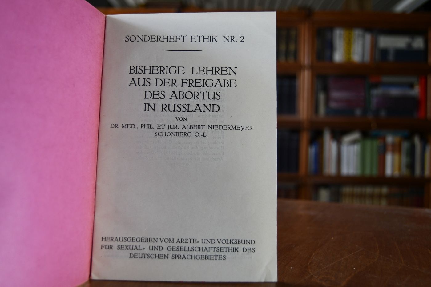 Bisherige Lehren aus der Freigabe des Abortus in Russland.