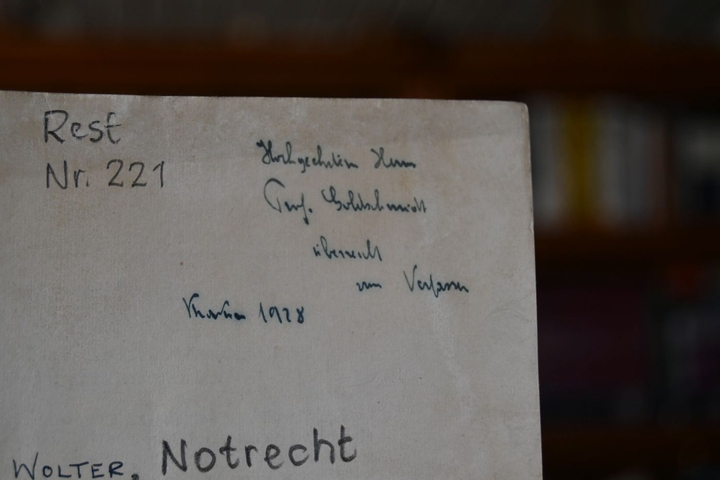 Das Notrecht.