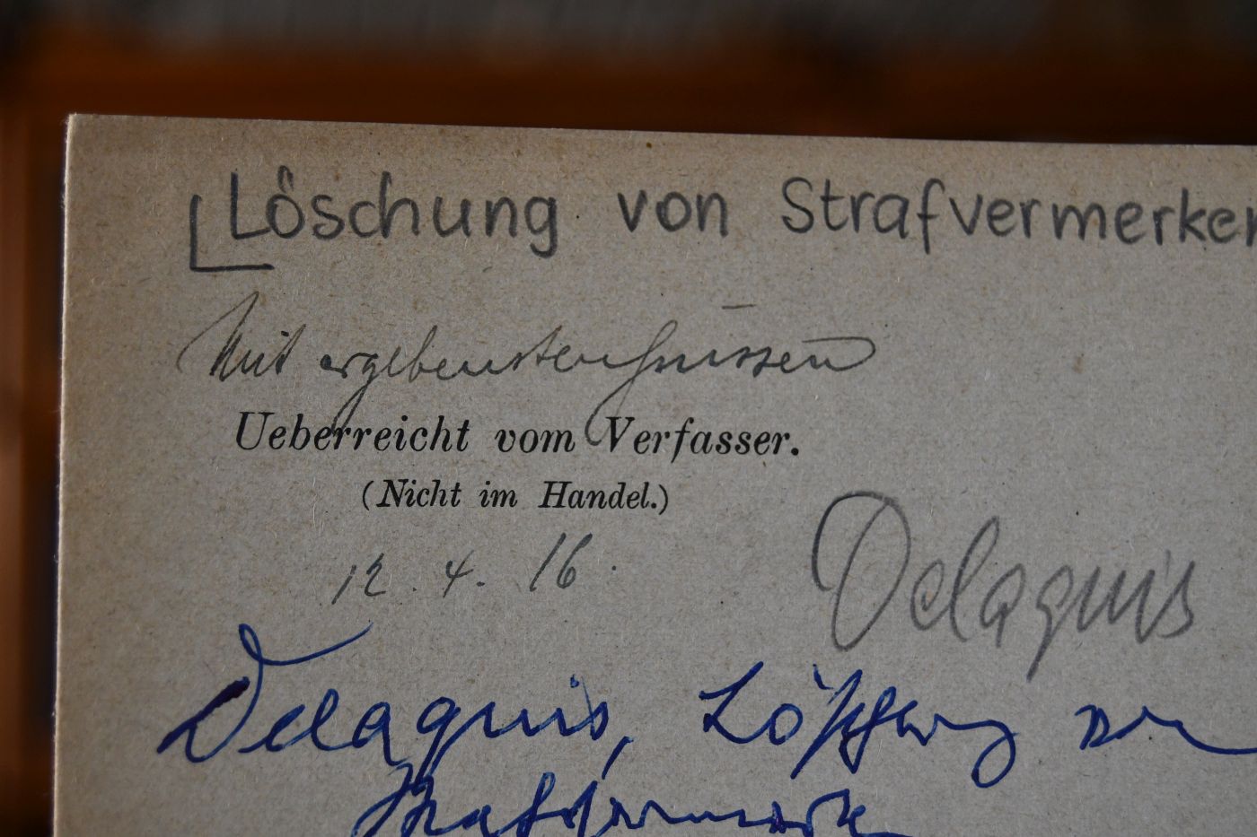 Die Löschung von Strafvermerken im Strafregister. Rückblick und Ausblick.