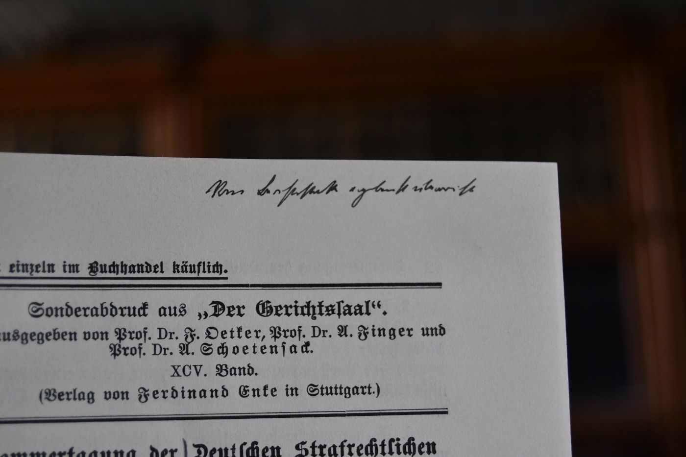 Sommertagung der Deutschen Strafrechtlichen Gesellschaft.