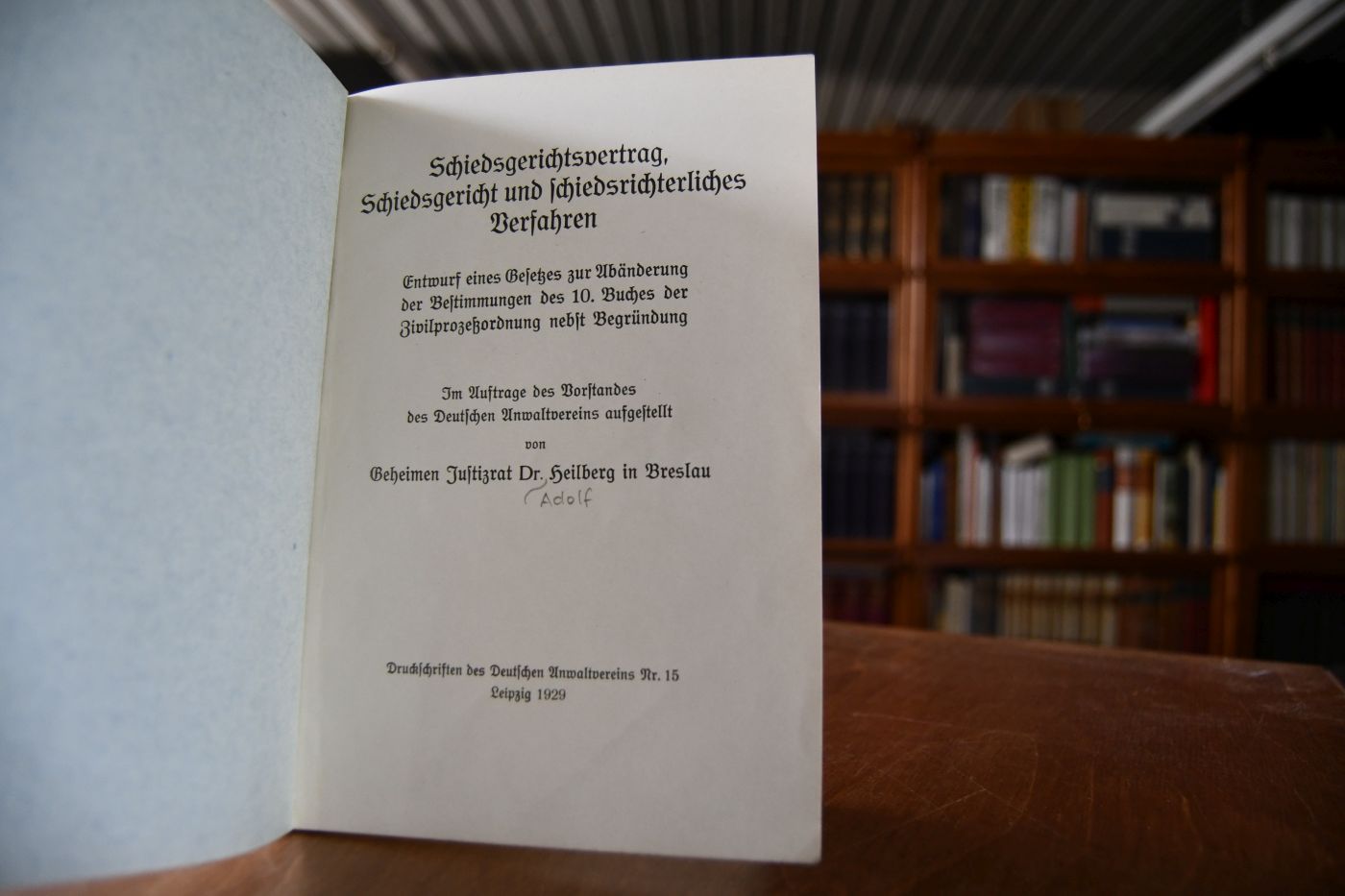 Schiedsgerichtsvertrag, Schiedsgericht und schiedsgerichtliches Verfahren. Entwurf eines Gesetzes zur Abänderung der Bestimmungen des 10. Buches der Zivilprozeßordnung nebst Begründung.