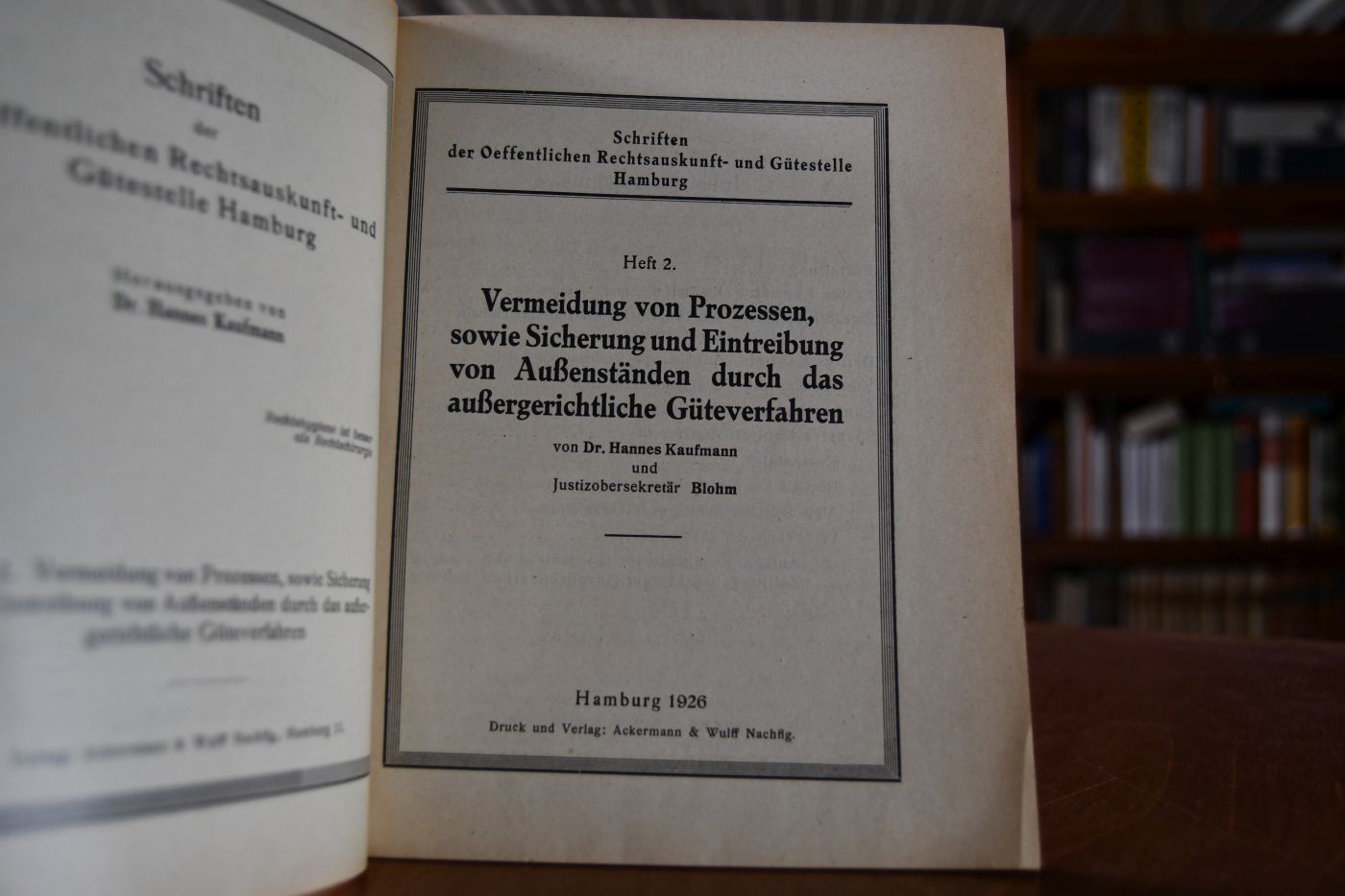 Vermeidung von Prozessen, sowie Sicherung und Eintreibung von Außenständen durch das außergerichtliche Güteverfahren.