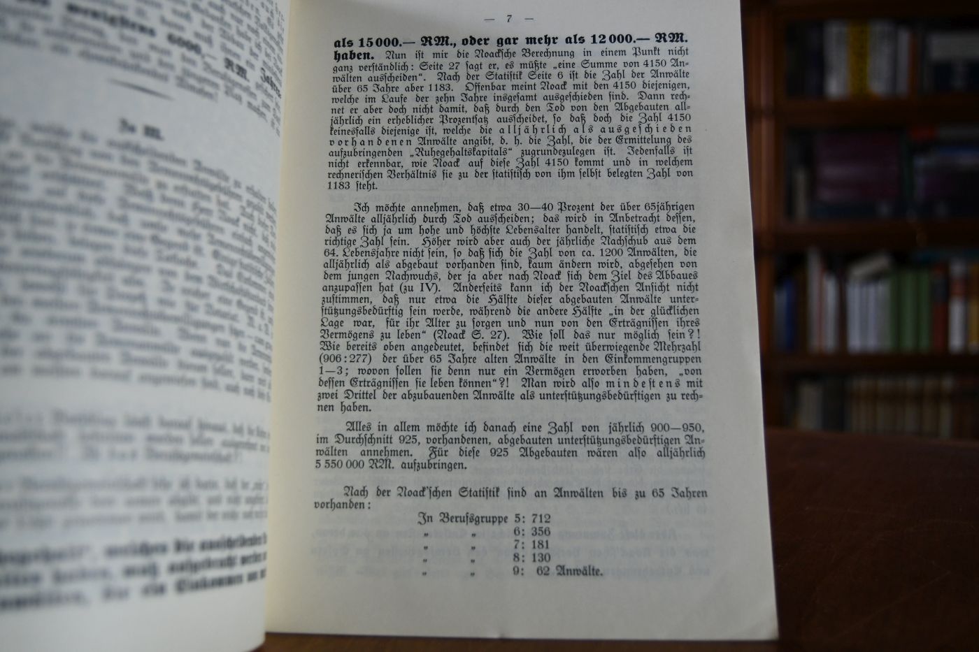 Hilfe für die Anwaltschaft. Bemerkungen und Ergänzungen zur gleichnamigen Schrift des Prof. Dr. Noack, Halle a.S.