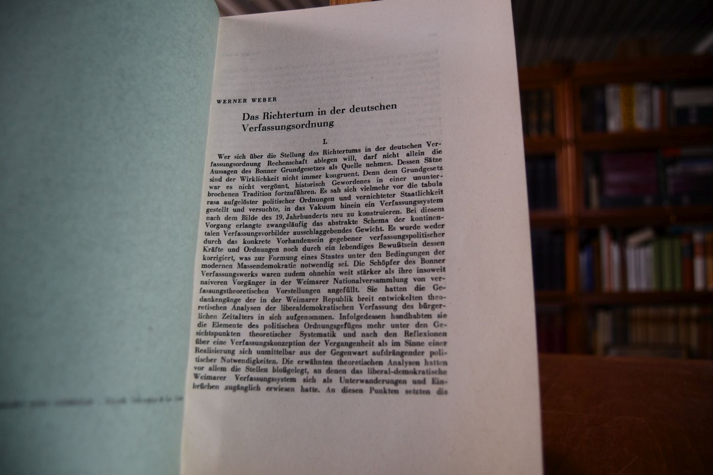 Das Richtertum in der deutschen Verfassungsordnung.