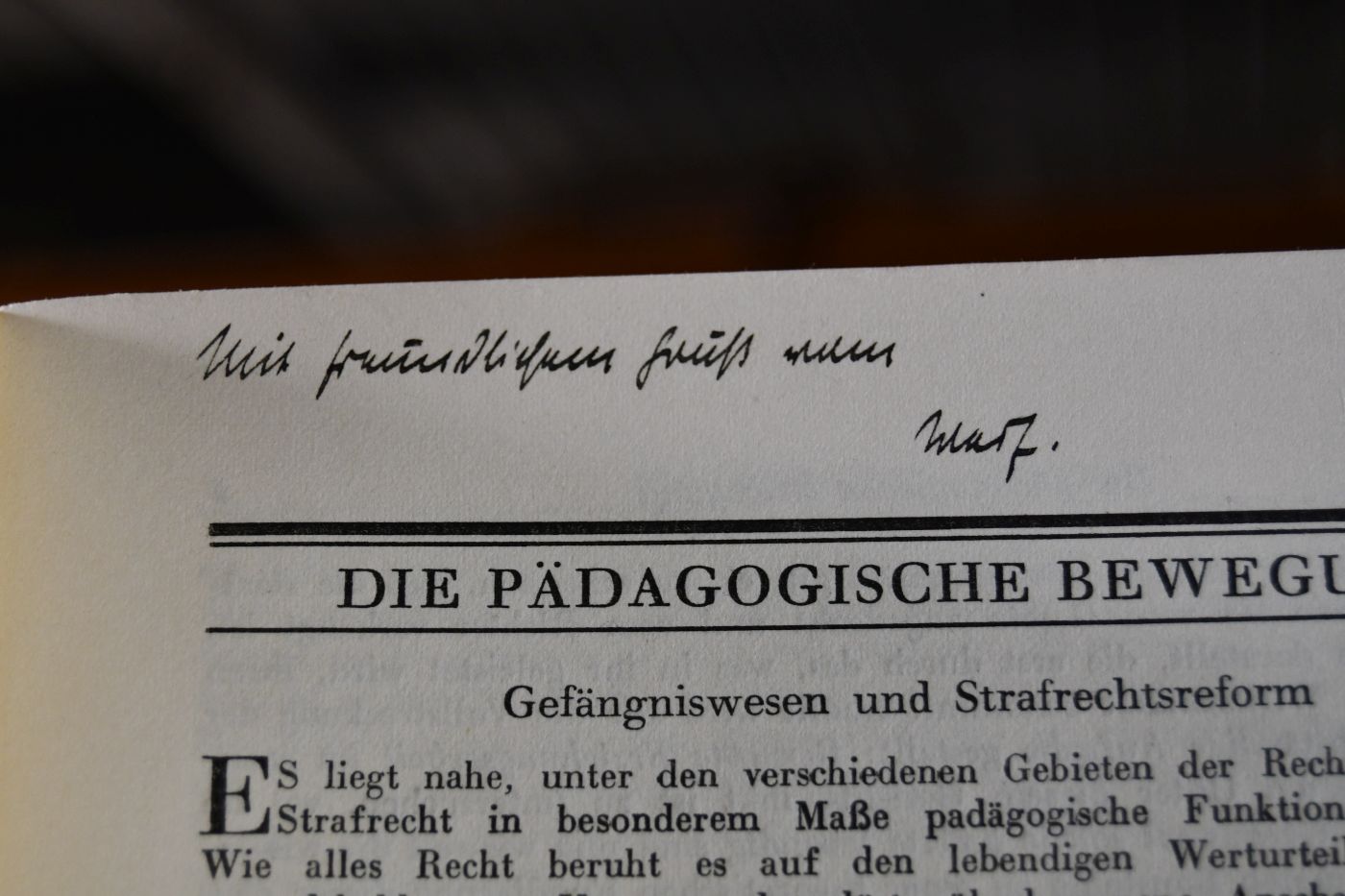 Die Pädagogische Bewegung. Gefängniswesen und Strafrechtsreform.