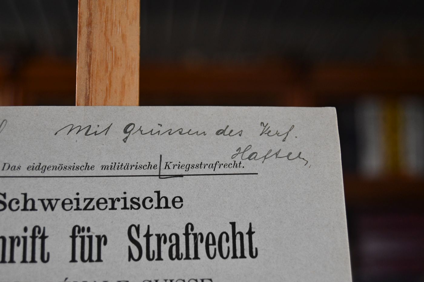 Das eidgenössische Kriegsstrafrecht.