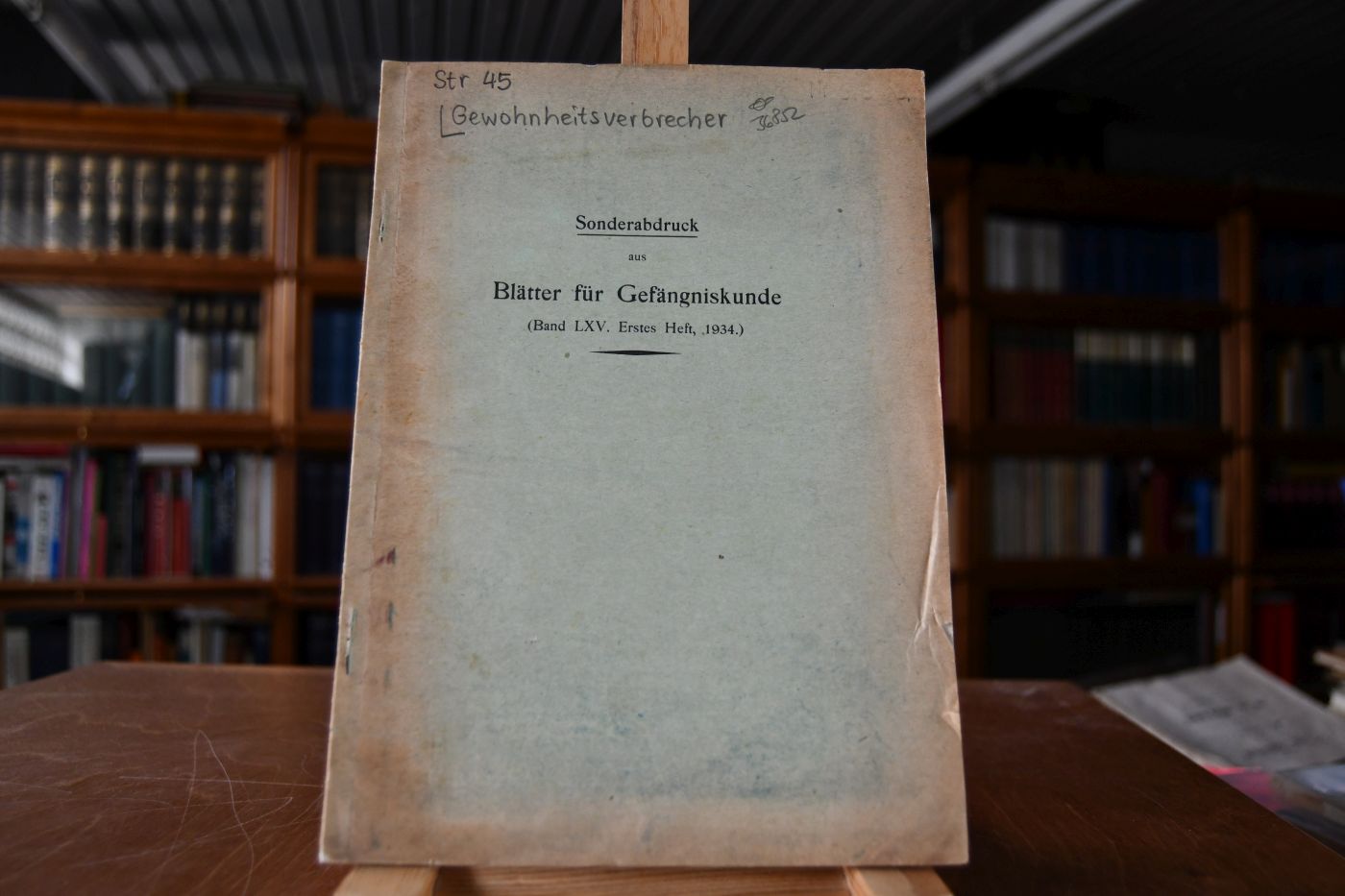 Zum Reichsgesetz vom 24. November 1933.