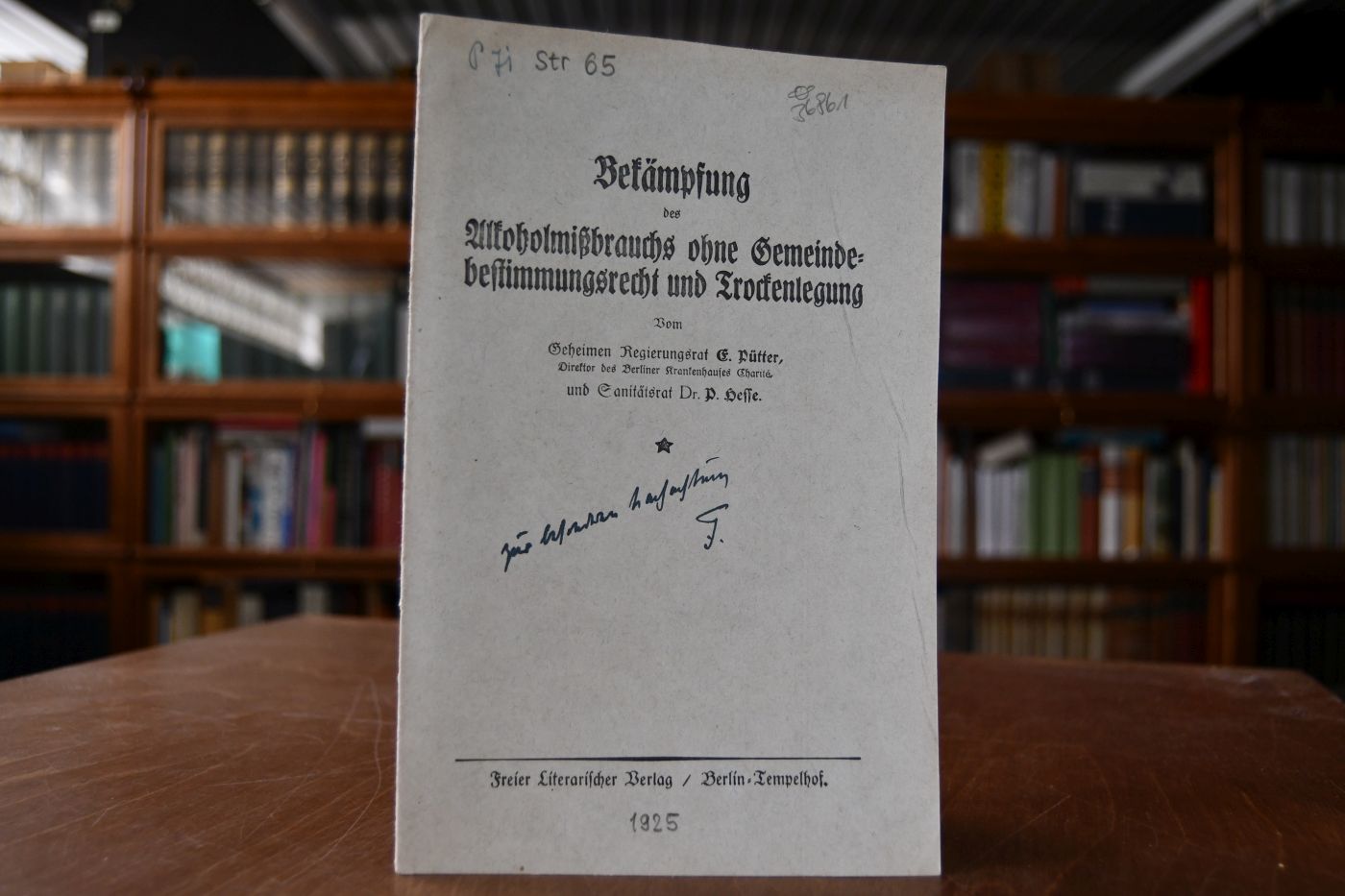 Bekämpfung des Alkoholmißbrauchs ohne Gemeindebestimmungsrecht und Trockenlegung.