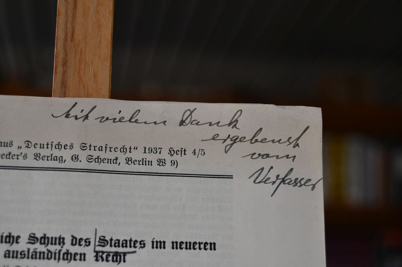 Der strafrechtliche Schutz des Staates im neueren ausländischen Recht.