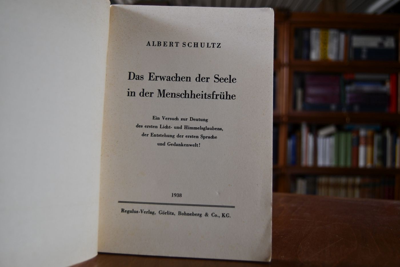 Das Erwachen der Seele in der Menschheitsfrühe. Ein Versuch zur Deutung des ersten Licht- und Himmelsglaubens, der Entstehung der ersten Sprache und Gedankenwelt!