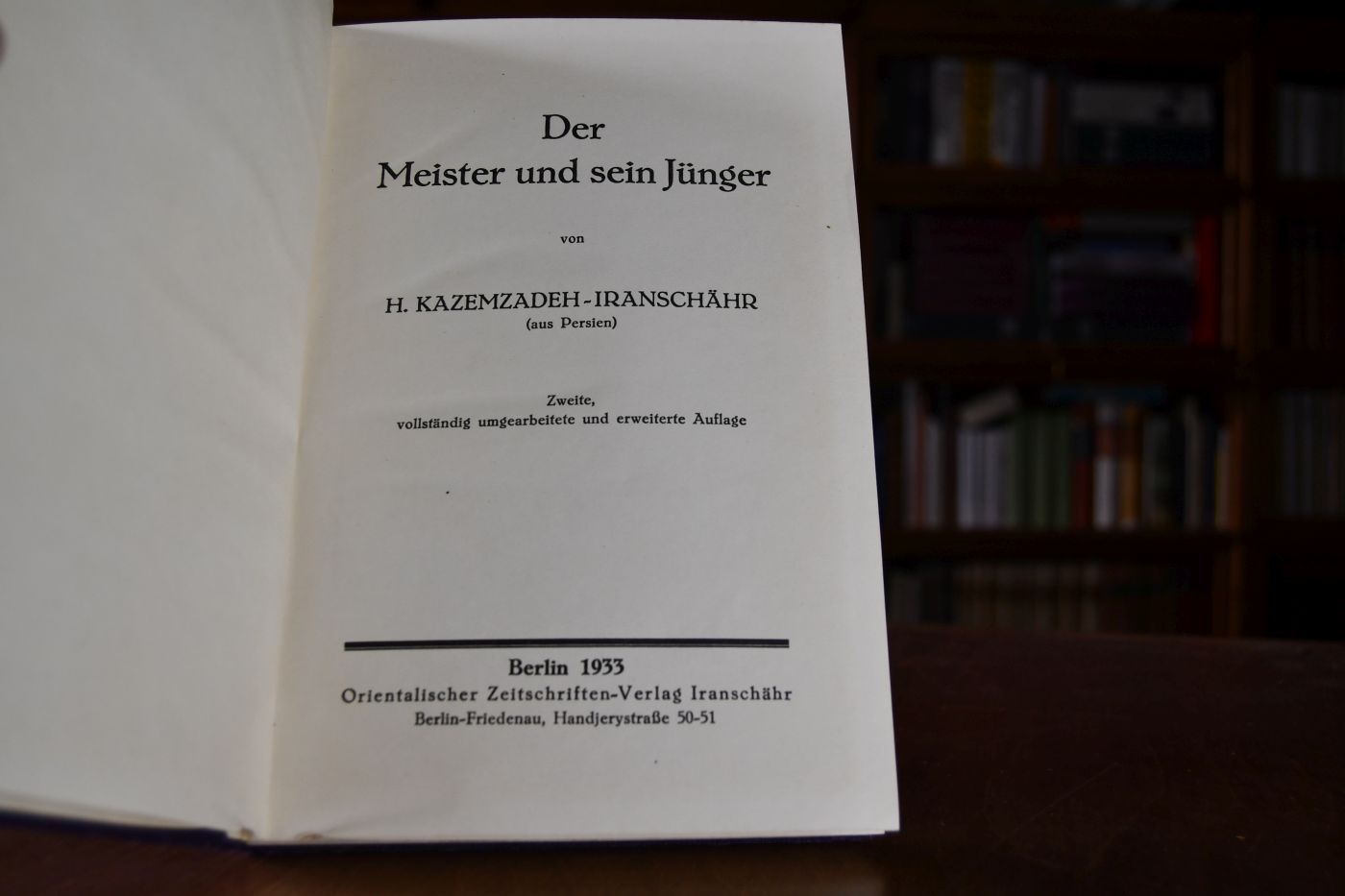 Der Meister und sein Jünger.