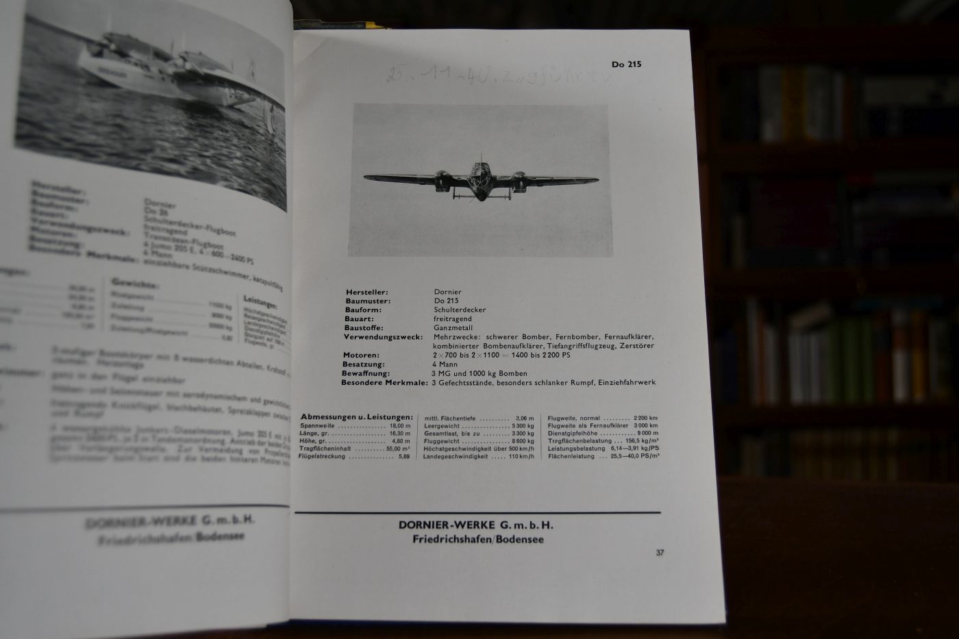 Flugzeug-Typenbuch. HAndbuch der Deutschen Luftfahrt- und Zubehör-Industrie.