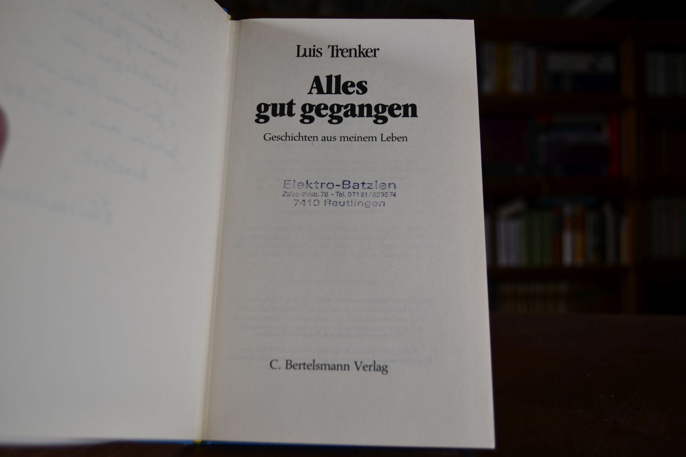 Alles gut gegangen Geschichten aus meinem Leben.