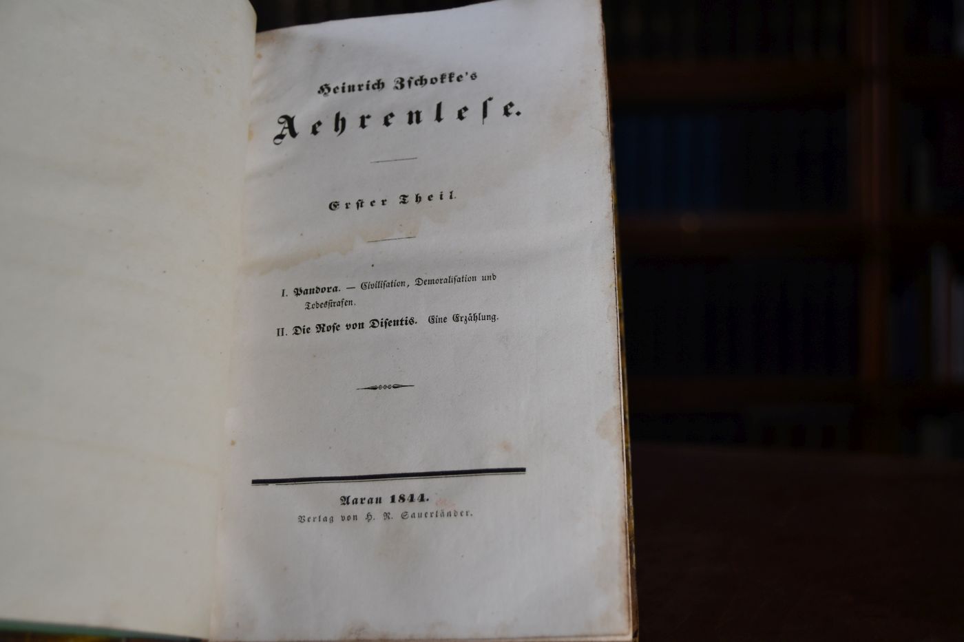 Aehrenlese 1+2. Theil (von 4) in einem Band.