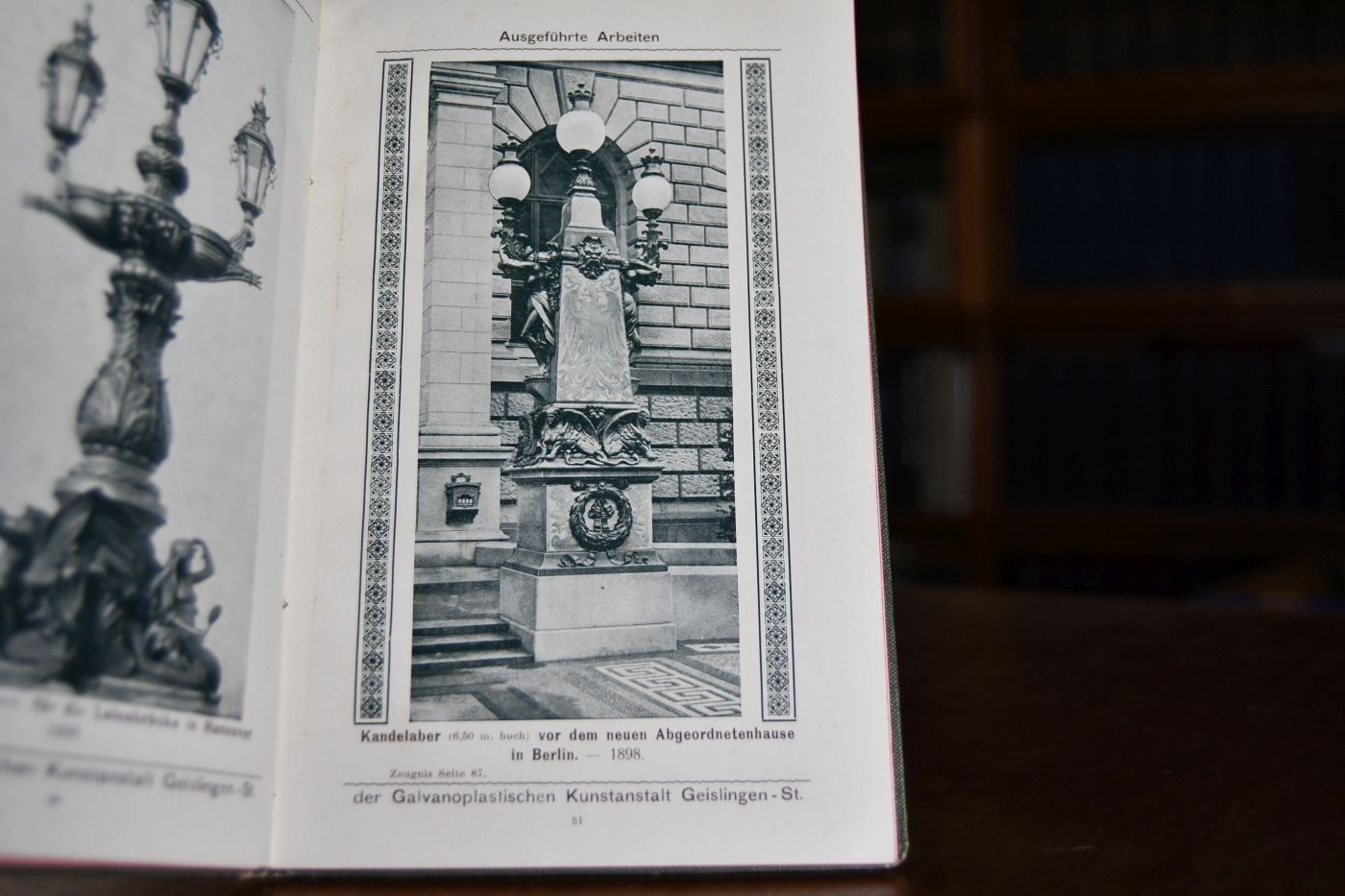 Galvanoplastische Kunst-Anstalt Geislingen-St. Ausgeführte Arbeiten. Zeugnisse und Gutachten.