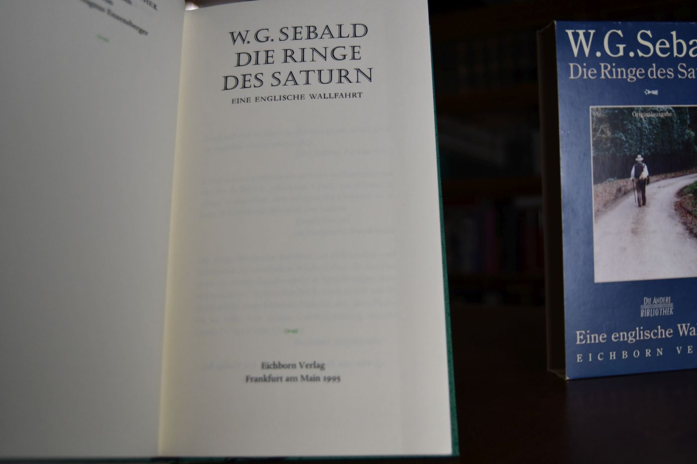 Die Ringe des Saturn. Eine englische Wallfahrt.