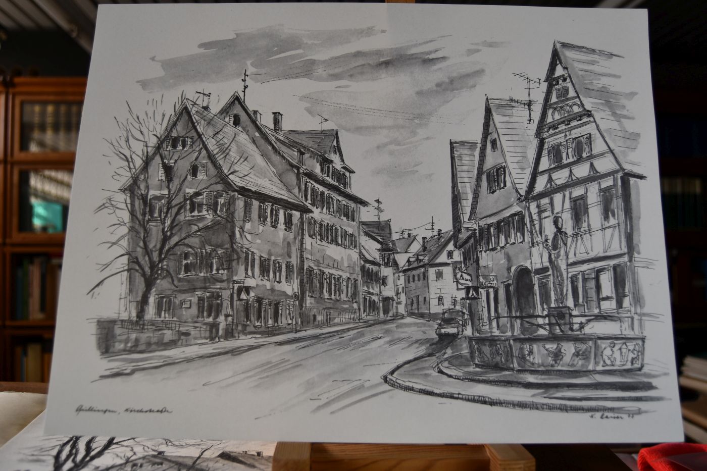 Pfullingen. Reproduktion von 12 Zeichnungen von Karl Raiser.