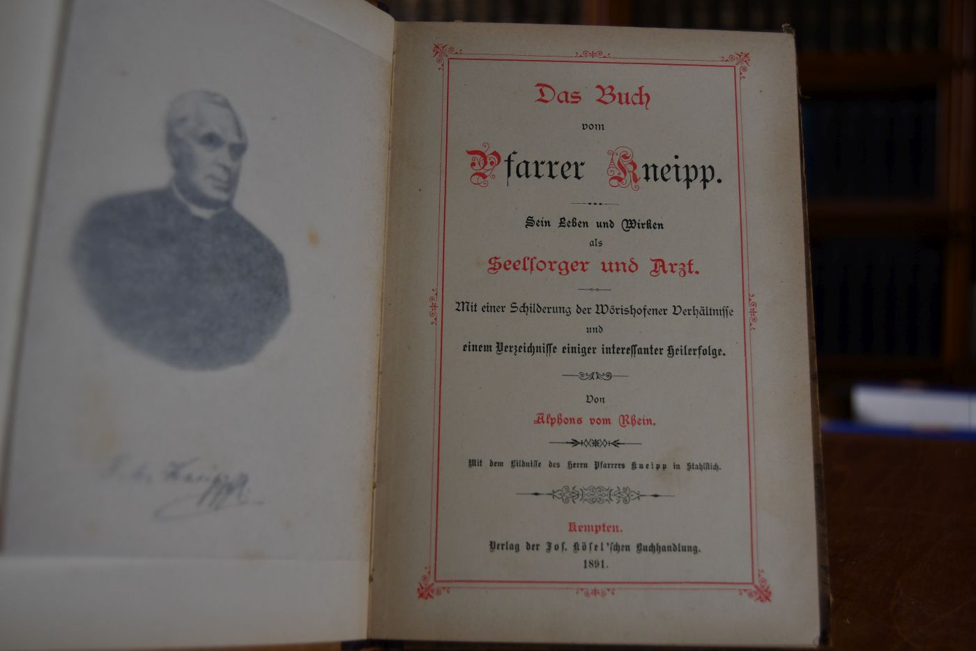 Das Buch vom Pfarrer Kneipp. Sein Leben und Wirken als Seelsorger und Arzt.