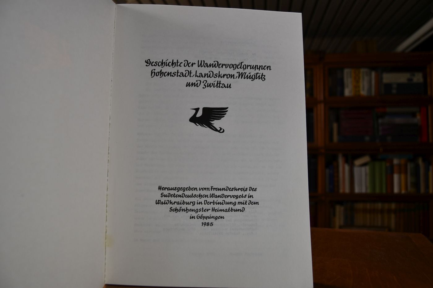 Geschichte der Wandervogelgruppen Hohenstadt, Landskron, Müglitz und Zwittau.