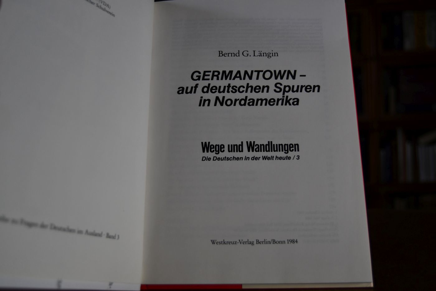 Germantown - auf deutschen Spuren in Nordamerika.