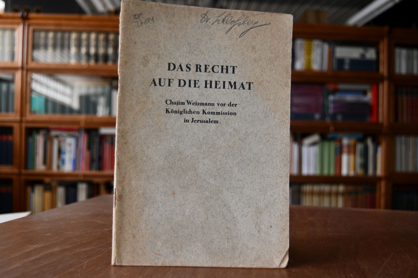 Das Recht auf die Heimat. Chajim Weizmann vor der Königlichen Kommission in Jerusalem.
