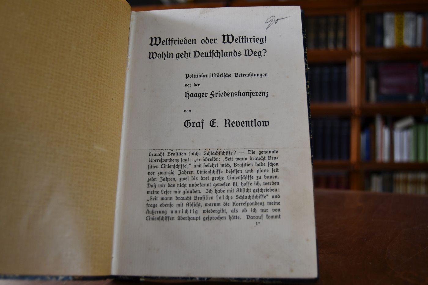 Weltfrieden oder Weltkrieg! Wohin geht Deutschlands Weg?