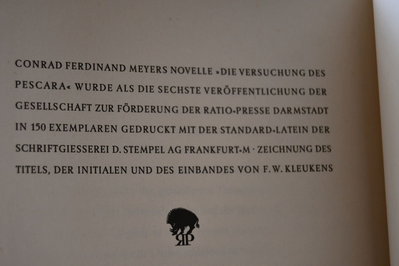 Die Versuchung des Pescara.