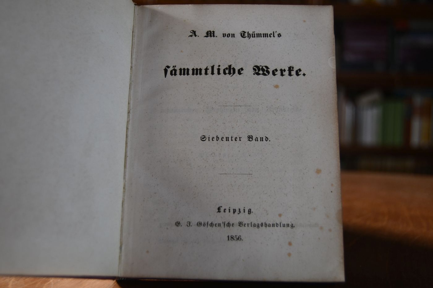 A.M. von Thümmel`s sämmtliche Werke. 8 Bände. in 3 Bänden (komplett).