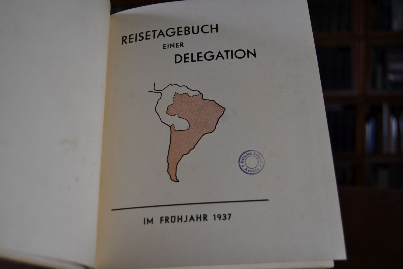 Reisetagebuch einer Delegation im Frühjahr 1937.