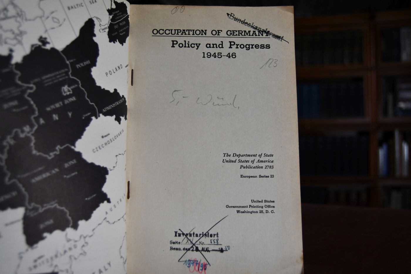 Occupation of Germany. Policy and Progress 1945-46.